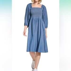 Tommy Hilfiger denim midi dress.